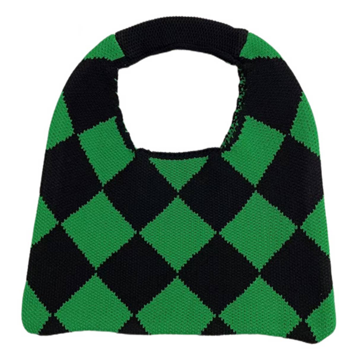 WOMEN CASUAL PLAID KNITTED CLUTCH BAG_CWAB0855