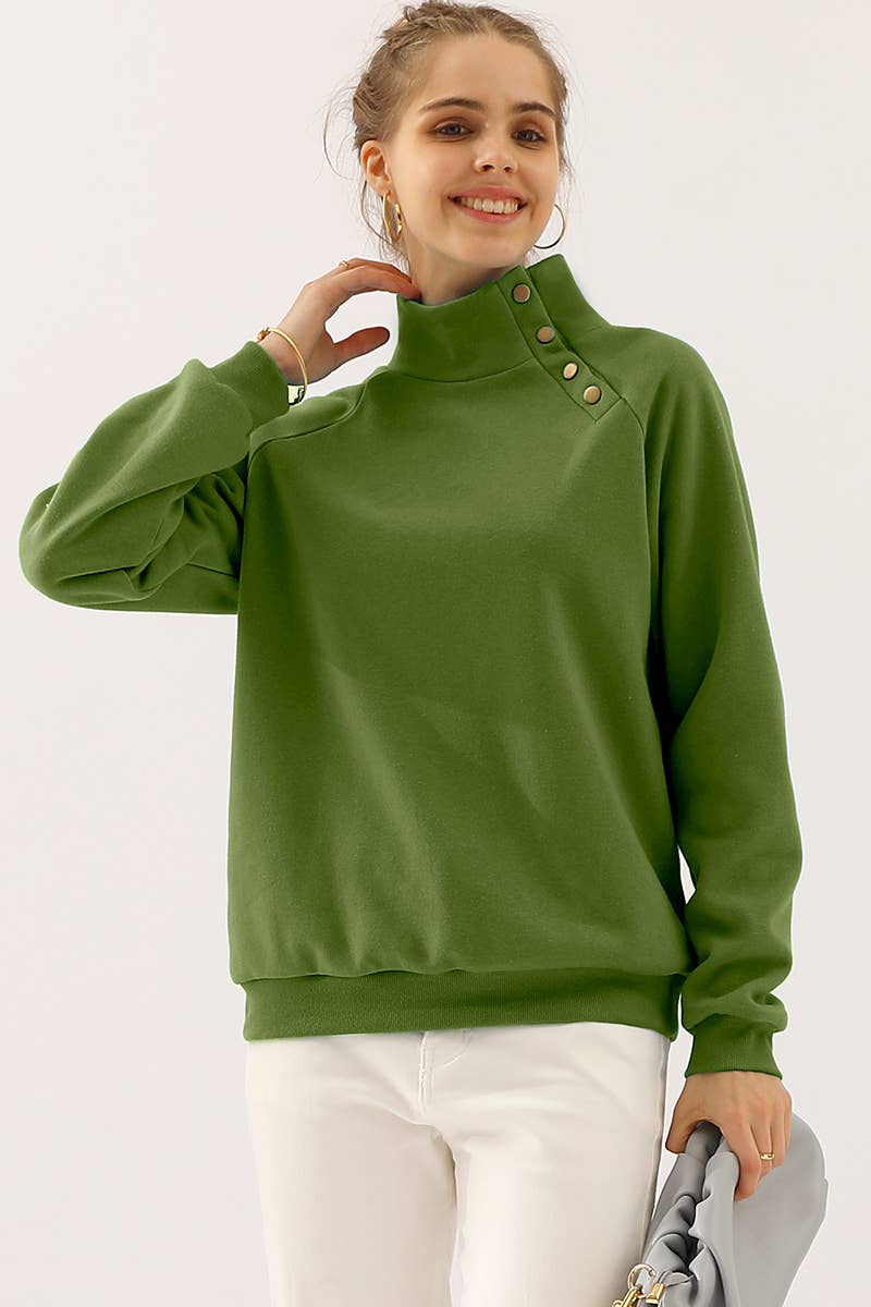 CWTTL901-P_PLUS SIZE TURTLE NECK RAGLAN?SLEEVES SWEATSHIRT