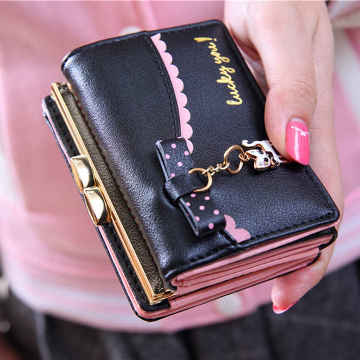 WOMEN'S SMALL ANIMAL PENDANT WALLET_CWAB2341