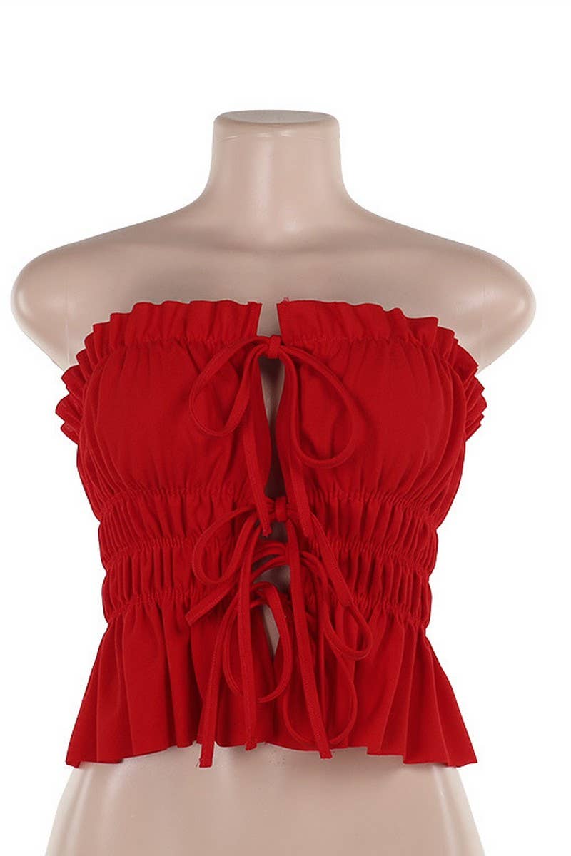 CWDTD0398_NAVEL-BARING SLIM-FIT VEST WITH DRAWSTRINGS TOP