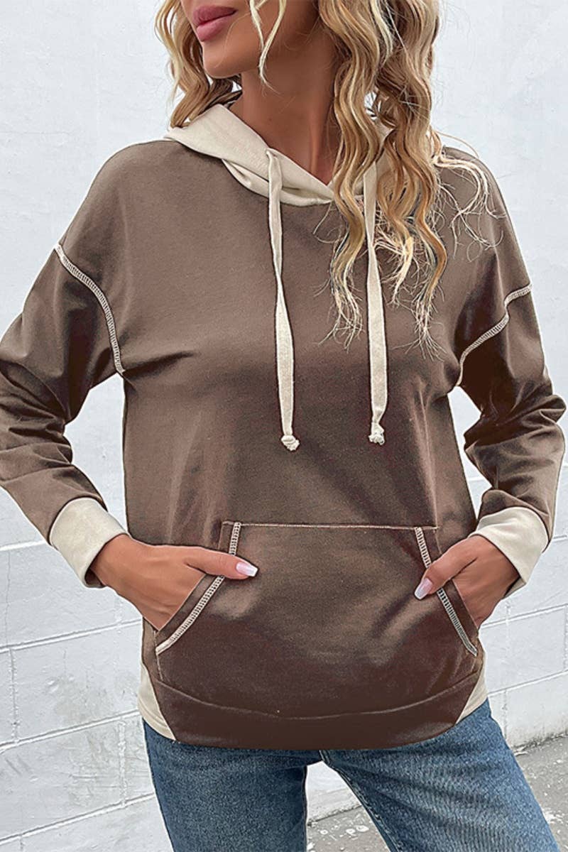 CWOHOL1002_LONG-SLEEVED HOODIE WITH HOODED POCKETS