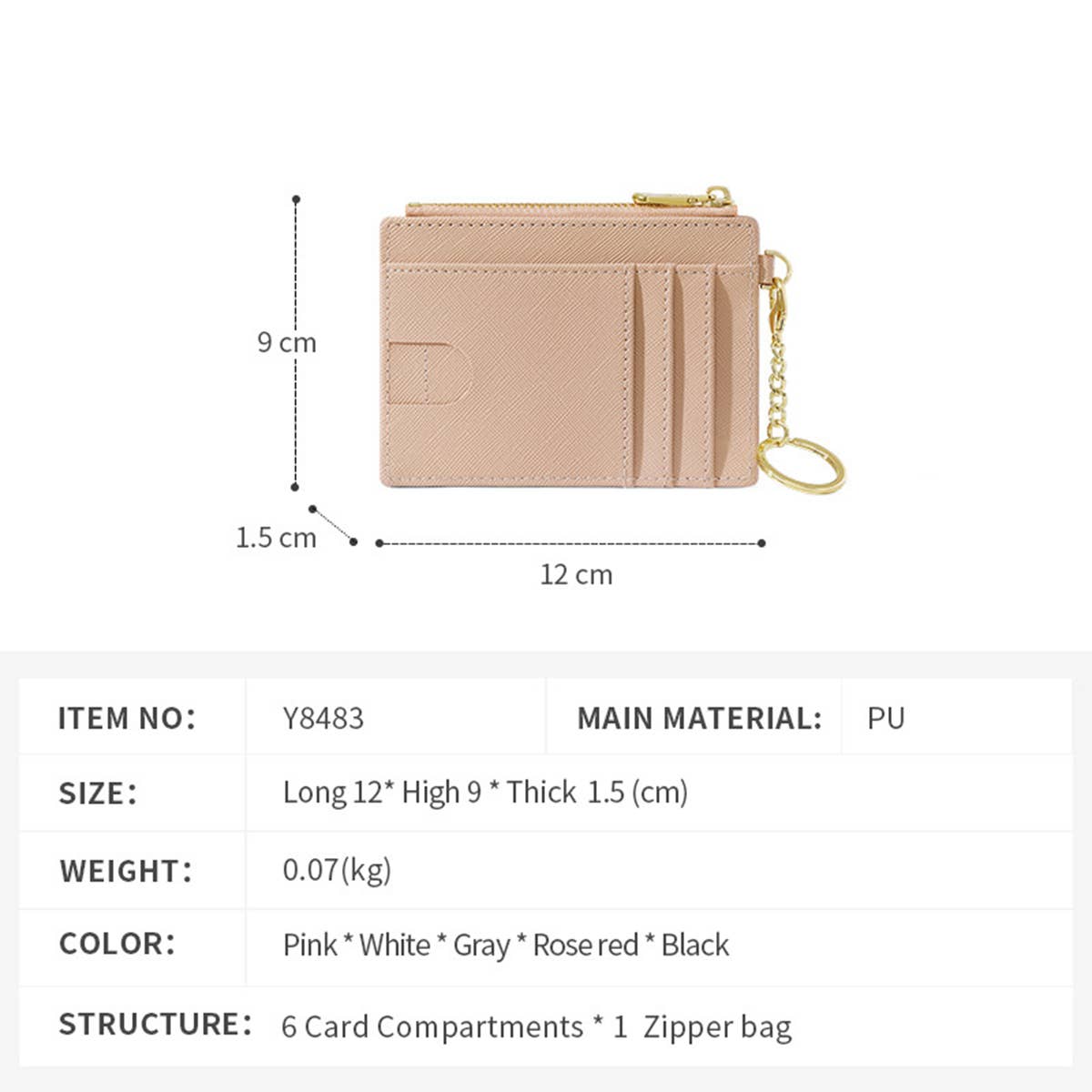 MINIMALIST MINI CARD BAGS KEYCHAINS WALLETS_CWAB1613