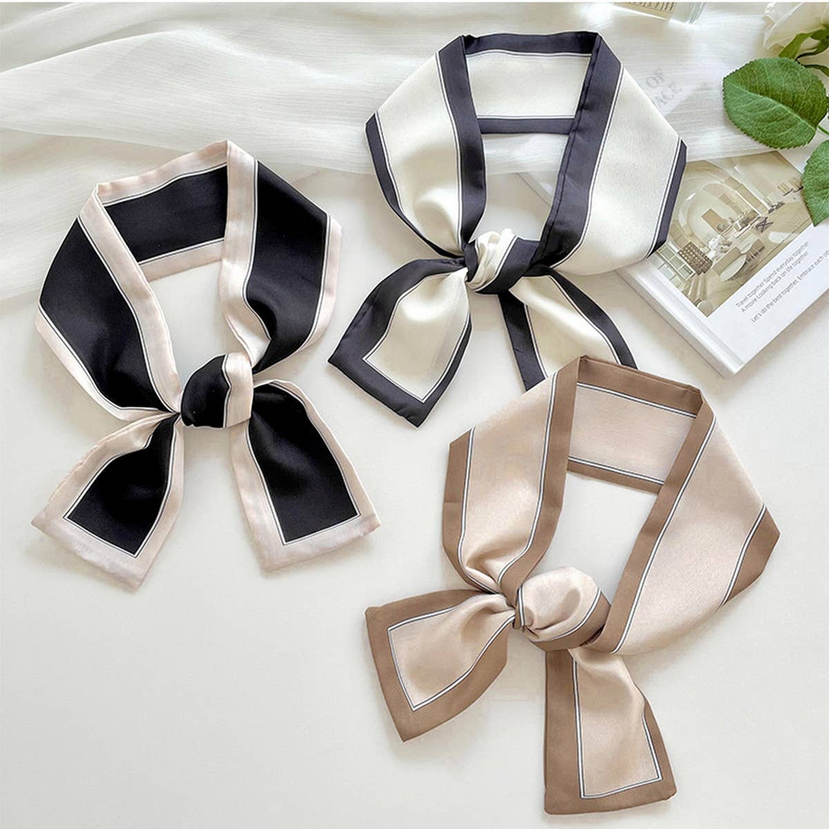 Long Thin Ribbon Scarf ? Ponytail, Neck, or Purse