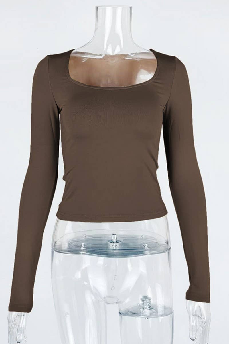 CWTBLL3794_SKIMS INSPIRED SQUARE NECK LONG SLEEVE TOP