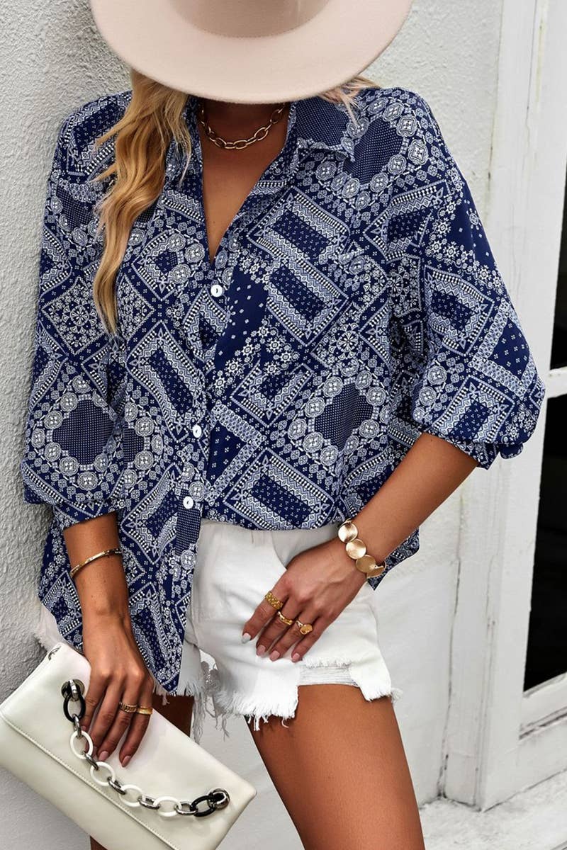 CWTBLL3762_FOUR SEASONS TEMPERAMENT COMMUTER SHIRT