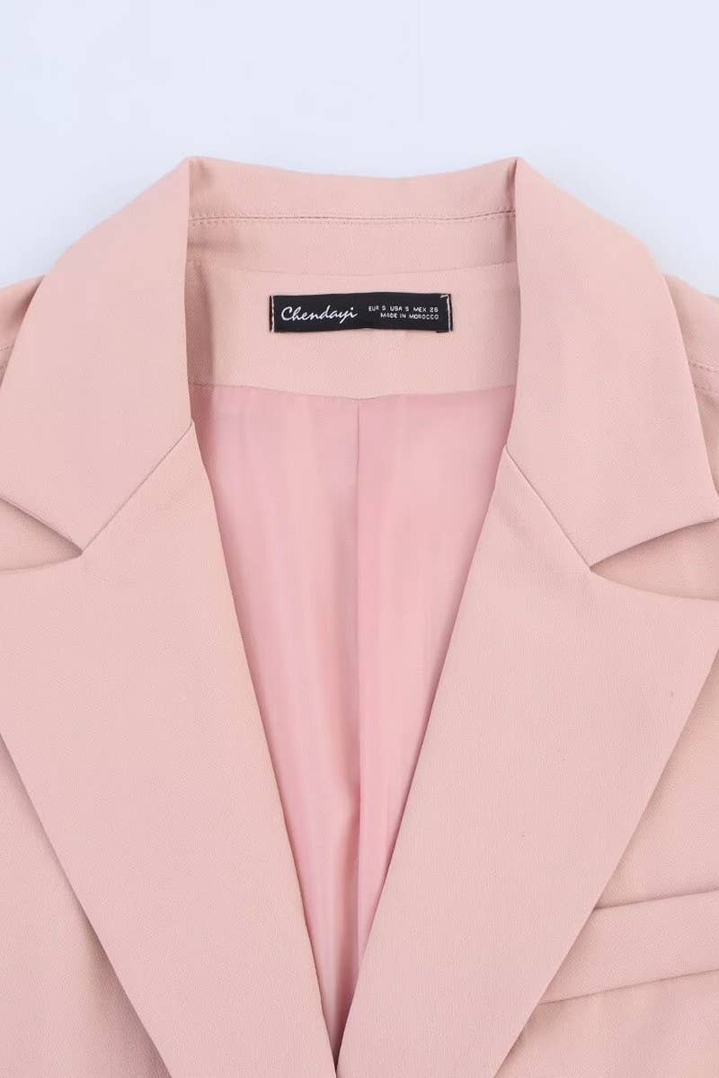 CWSBSL0167_SPRING LOOSE SUIT JACKET + STRAIGHT PANTS SUIT