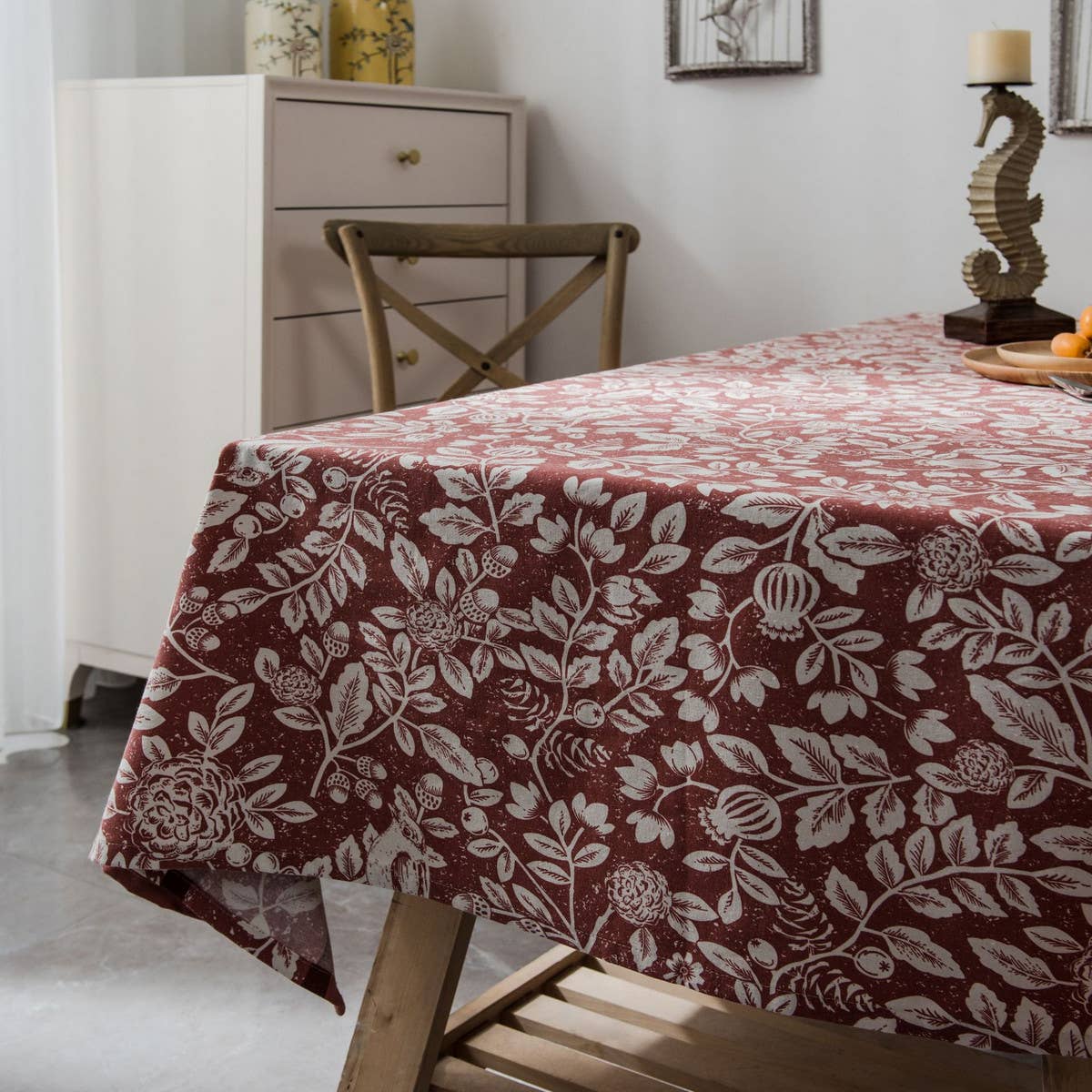 RECTANGULAR GEOMETRIC STRIPED TABLECLOTH_CWMM0961