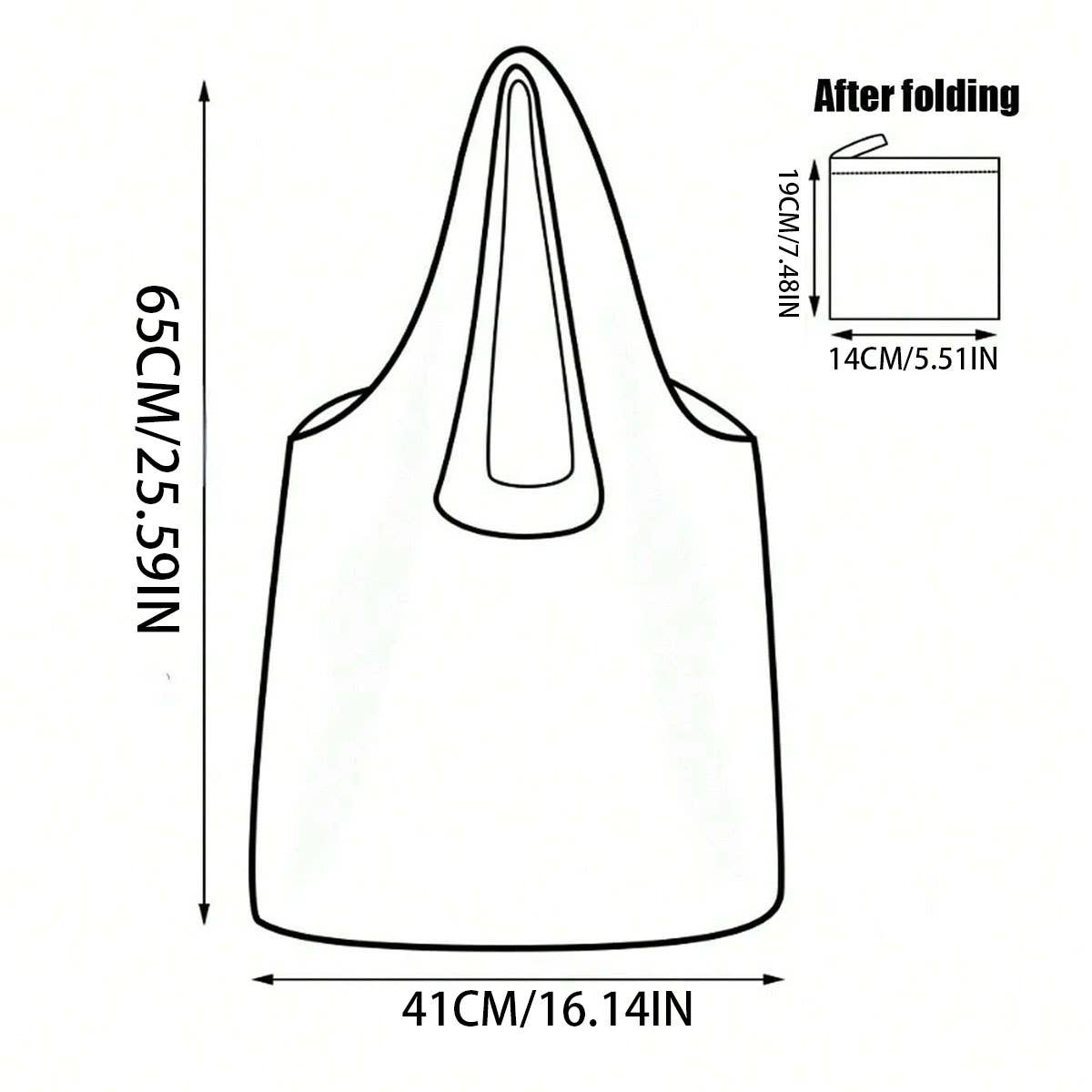 PORTABLE FOLDABLE ECO-FRIENDLY SHOPPING BAG_CWAB3473