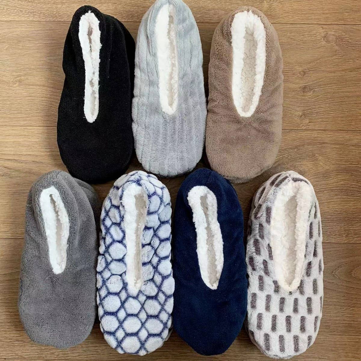 ADULT MEN'S INDOOR HOME SHOES THICKENED VELVET_CWMS1186