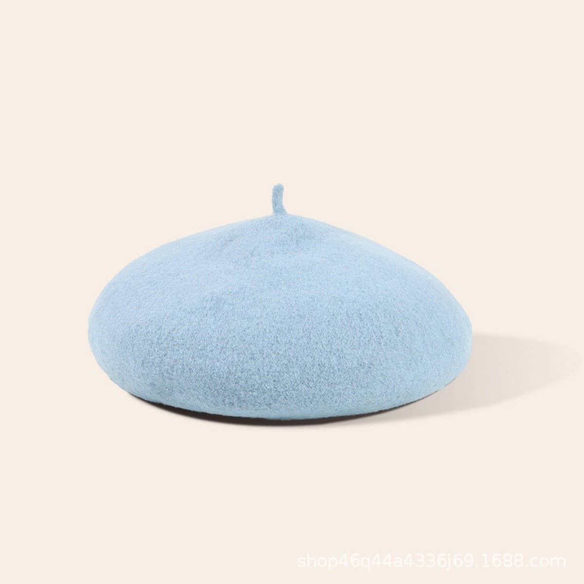 CWAH04556_GIRLS RED BERET WINTER WARM FASHION HAT