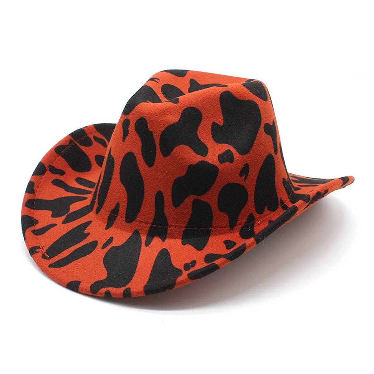 THICKENED FABRIC DOUBLE-SIDED COW PATTERN DENIM HAT_CWAH2535