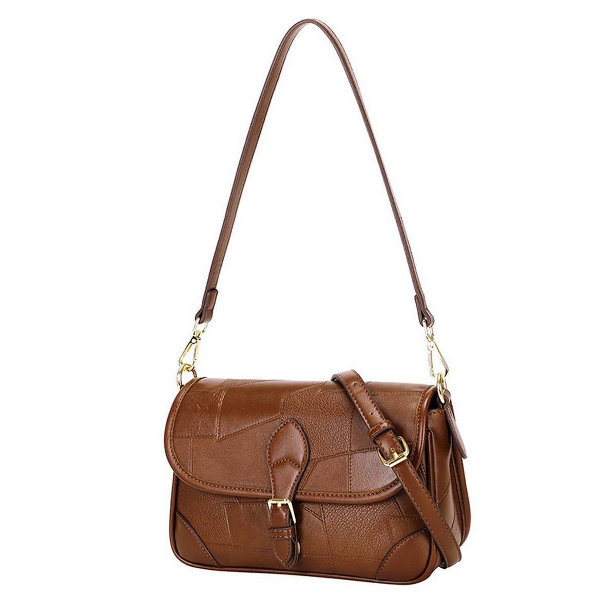 RETRO CLASSIC PATCHWORK SHOULDER BAG_CWAB2981