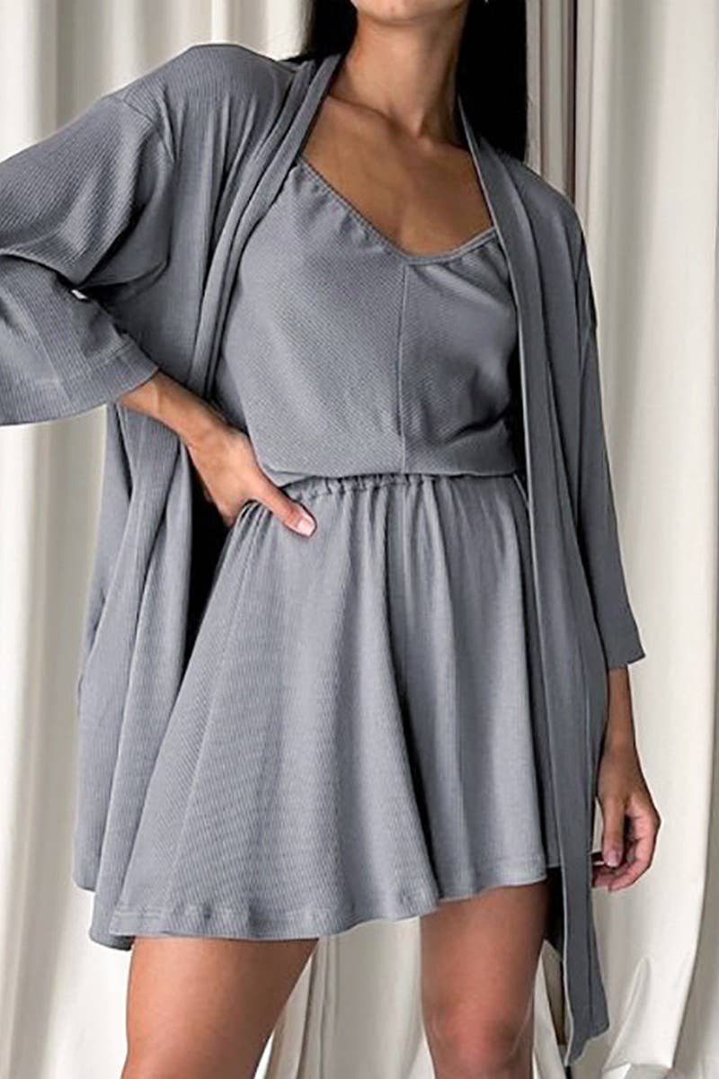 CWSPJ0231_LONG-SLEEVED NIGHTGOWN SUSPENDER SHORTS SET