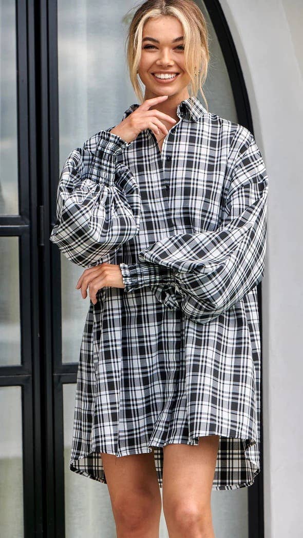 CASUAL FASHION LANTERN SLEEVE LONG SLEEVE SHIRT