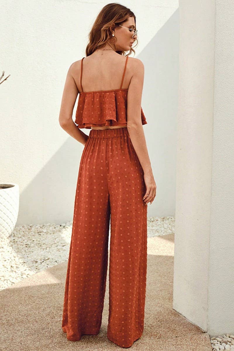 CWSS1229_SUMMER VEST BELLY-BARING WIDE-LEG PANTS SUIT