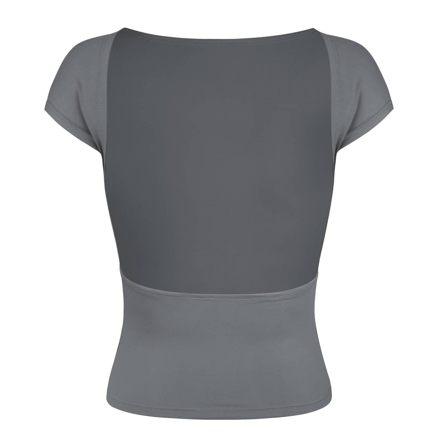 BACKLESS NYLON BREATHABLE SHORT-SLEEVED BLOUSE