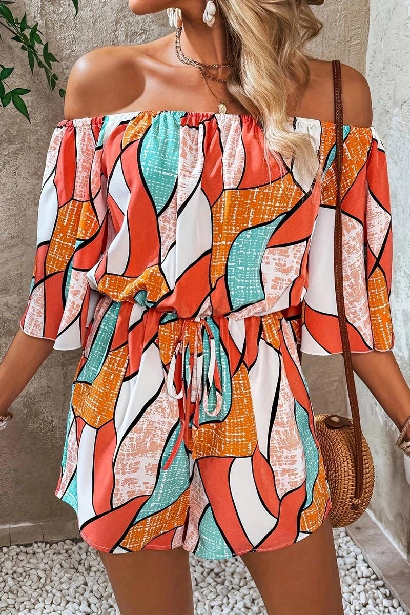 CWSBSS0069_ELEGANT GEOMETRIC PRINT JUMPSUIT