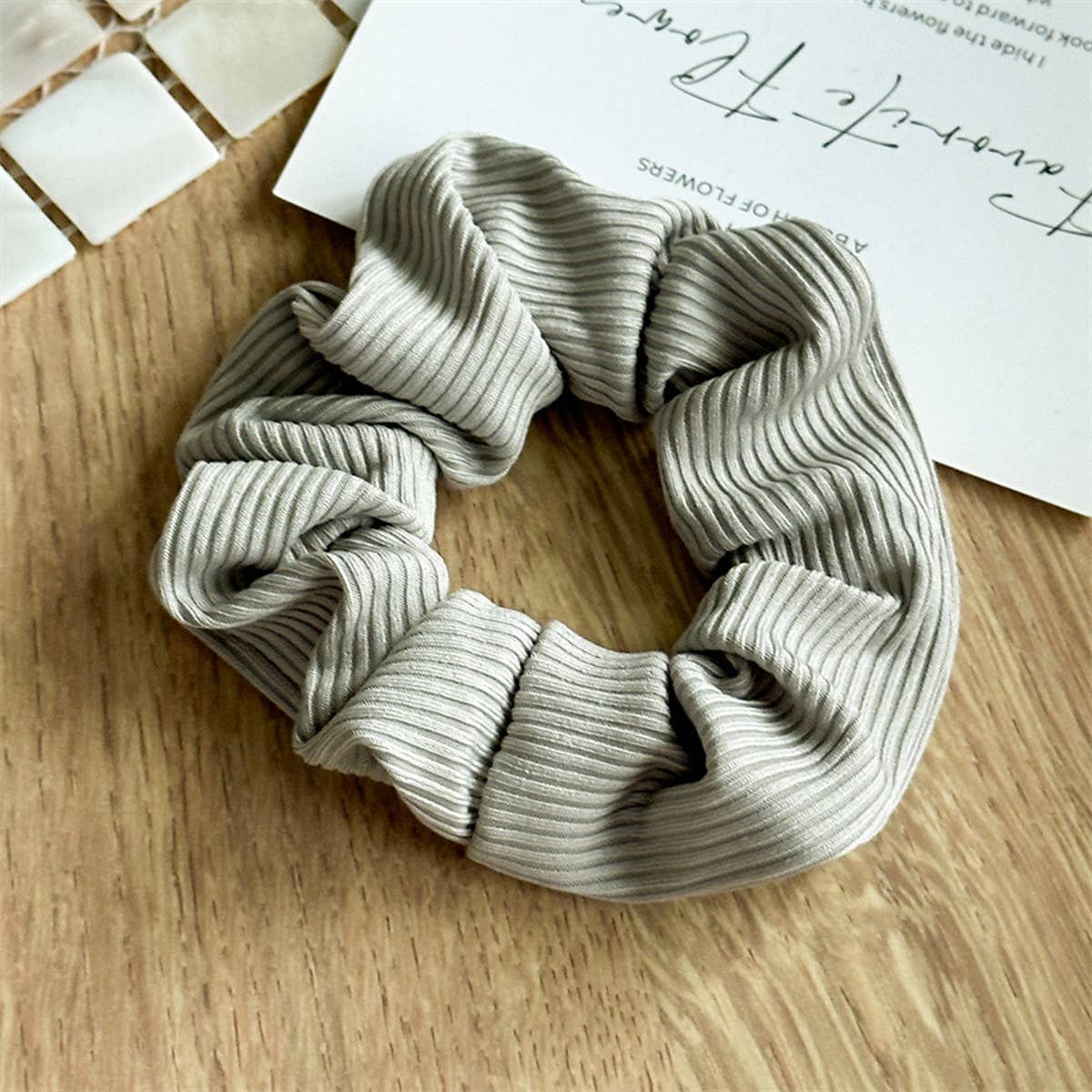MORANDI COLOR STRIPED SIMPLE HAIR BAND