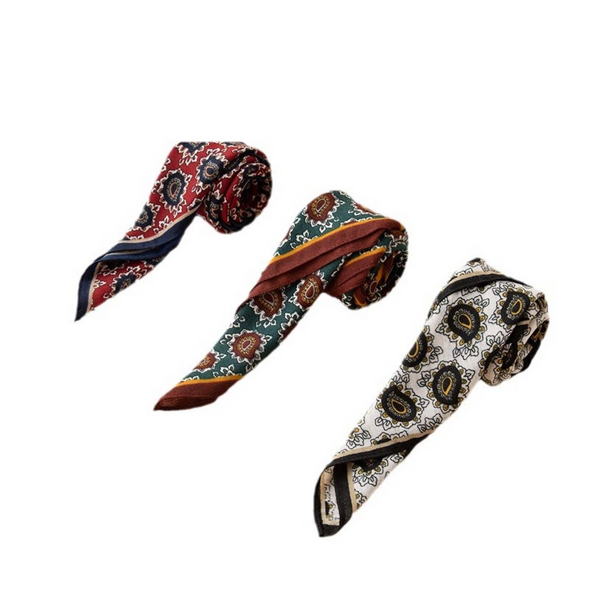 FLORAL PRINT SQUARE SCARF