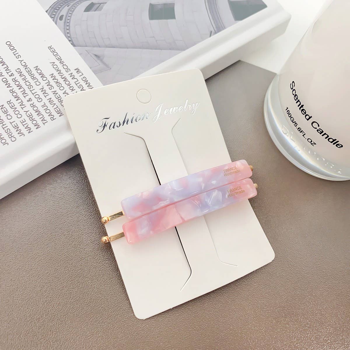 Acetate Side Bang Clip,French Minimalist Hair Pin_CWAHA2087