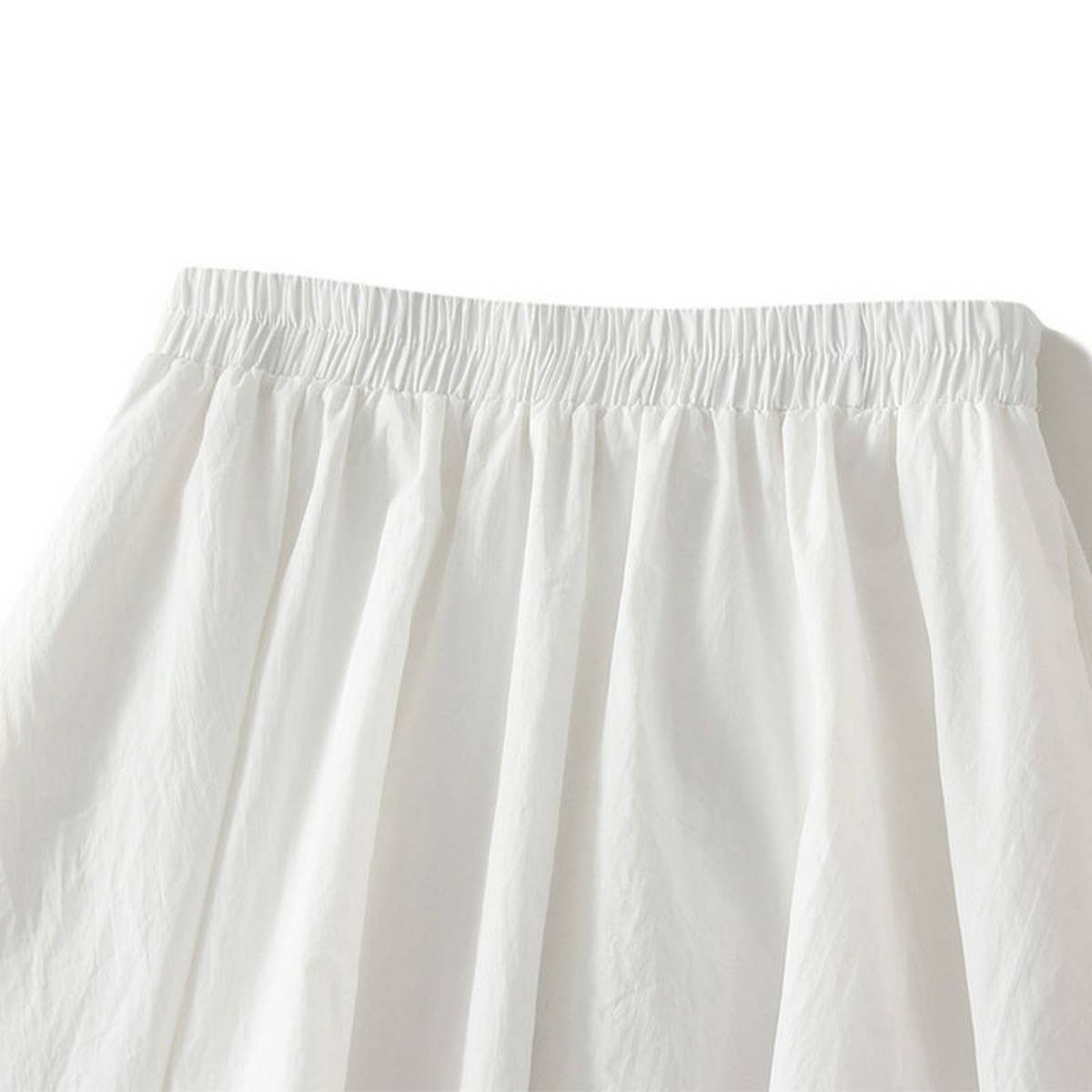 High-Waist Slim Fit Balloon Midi Skirt