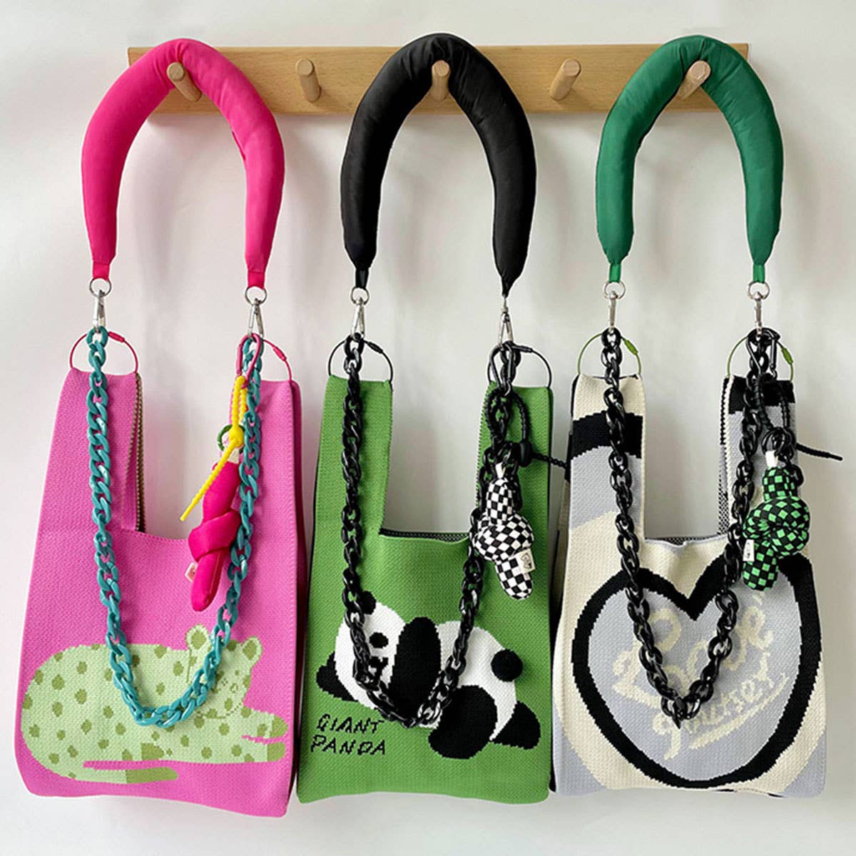 ADJUSTABLE KNITTED SHOULDER STRAP CHAIN BAG STRAP_CWMM1071