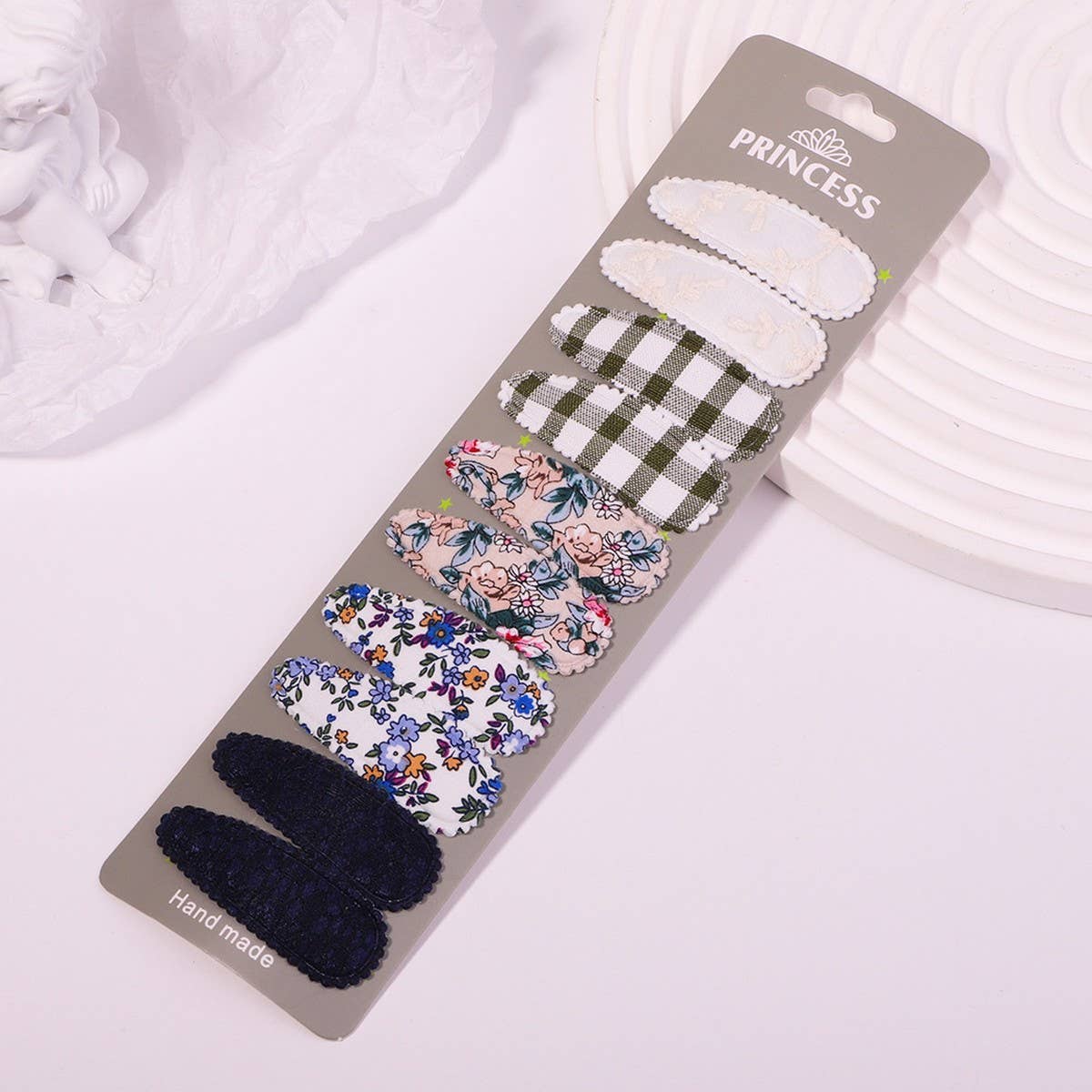 Floral Embroidered BB Clip Set ? Fresh & Cute
