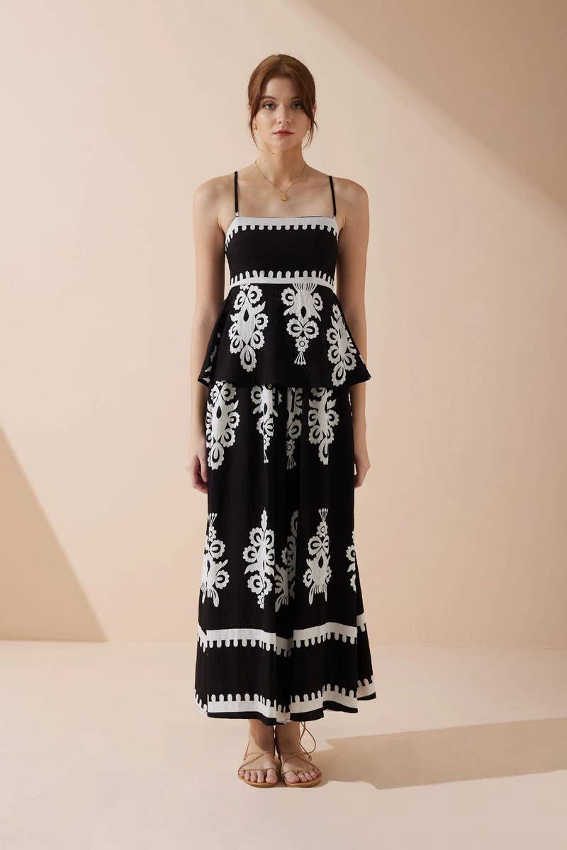 CWSTB1781_BOHO BACKLESS SLIM FIT CAMI TOP AND PANTS SET