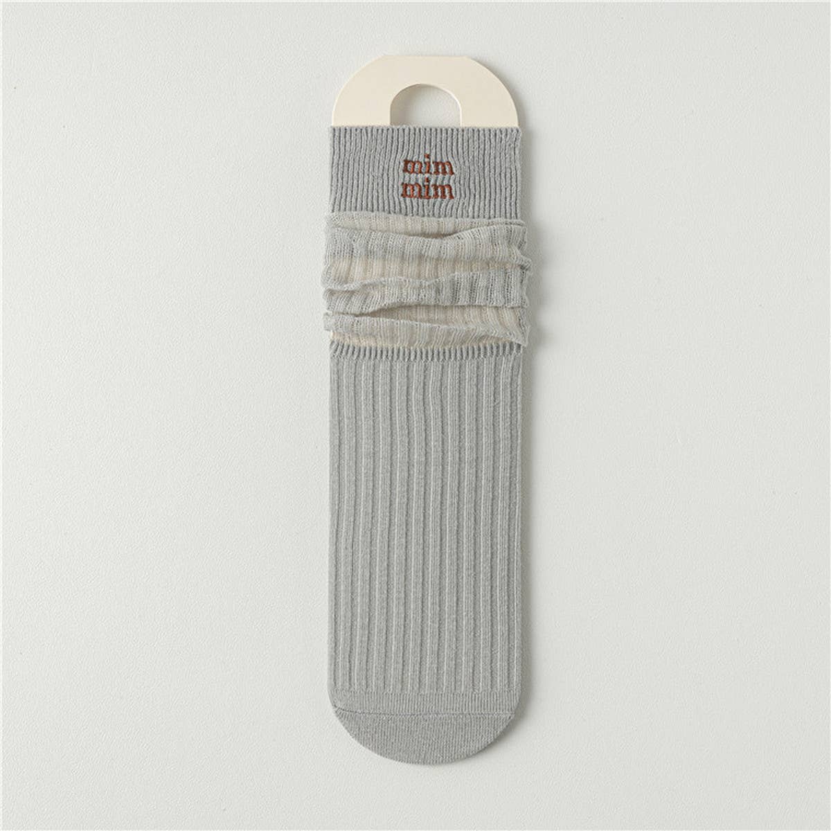 BREATHABLE MESH MID-LENGTH COTTON SOCKS_CWMS0646