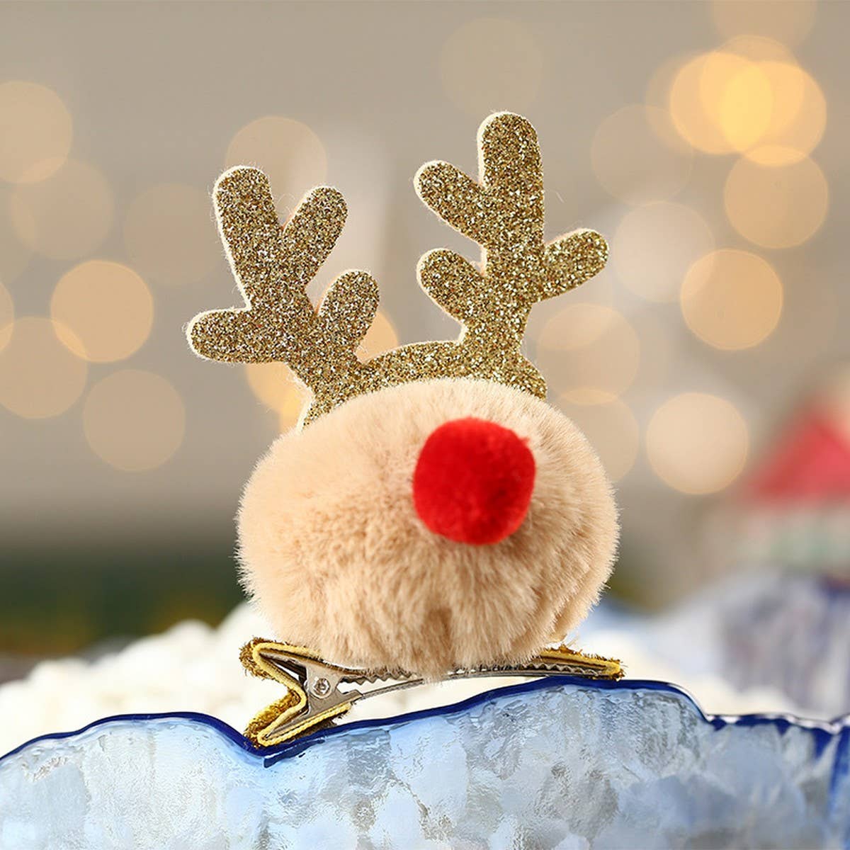 CHRISTMAS CHILDREN'S DEER HAIRPIN