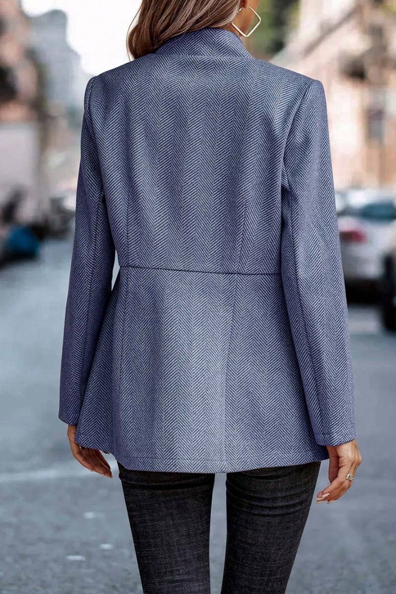 CWOJA0966_AUTUMN WINTER JACQUARD PATCHWORK WOOL COAT