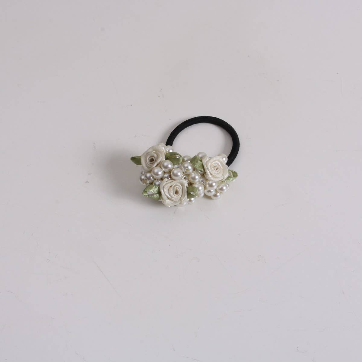 Cute Floral Pearl Hair Tie for Sweet Girls