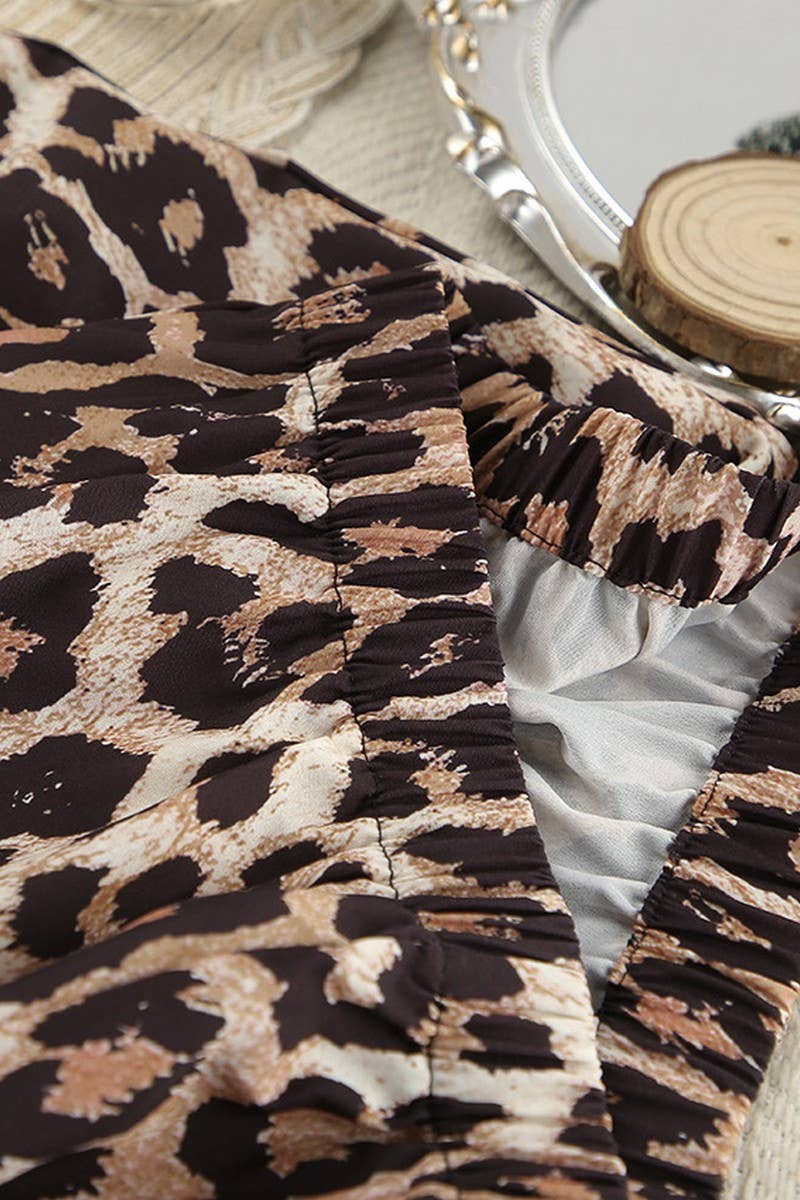 CWSPJ0413_LEOPARD PRINT COMFY THREE PIECE PAJAMA SET