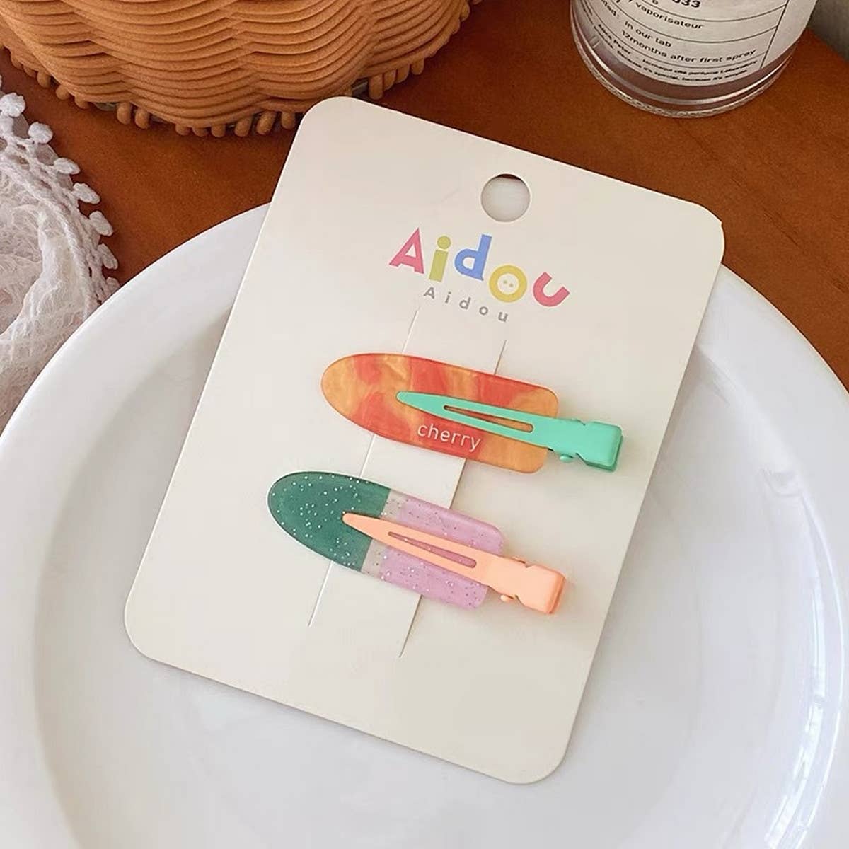 Jelly Color No-Crease Hair Clip - Cute Makeup Pin_CWAHA1373