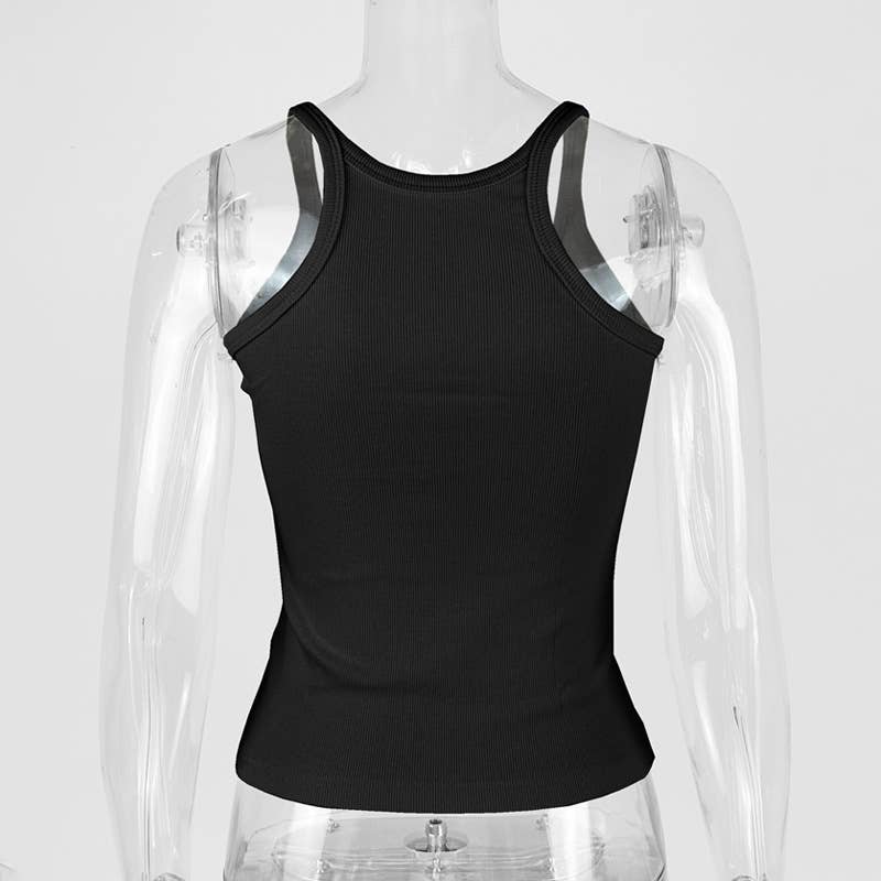 COTTON RIBBED WAISTBAND TOP