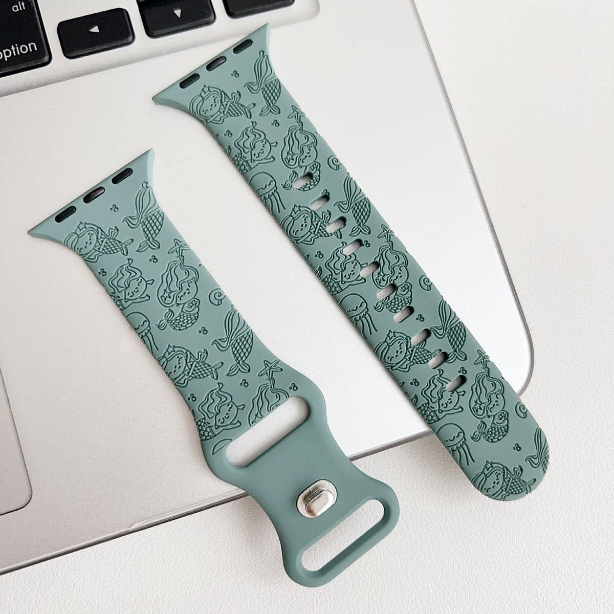 APPLE WATCH ULTRAS9S8 ENGRAVED MERMAID STRAP_CWWW0056