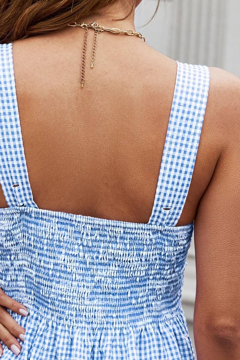 CWTBLSL0703_CASUAL PLAID ADJUSTABLE STRAP TOP