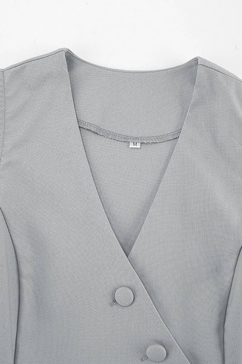 CWSTB1479_SUIT VEST COTTON AND LINEN STRAIGHT PANTS SUIT