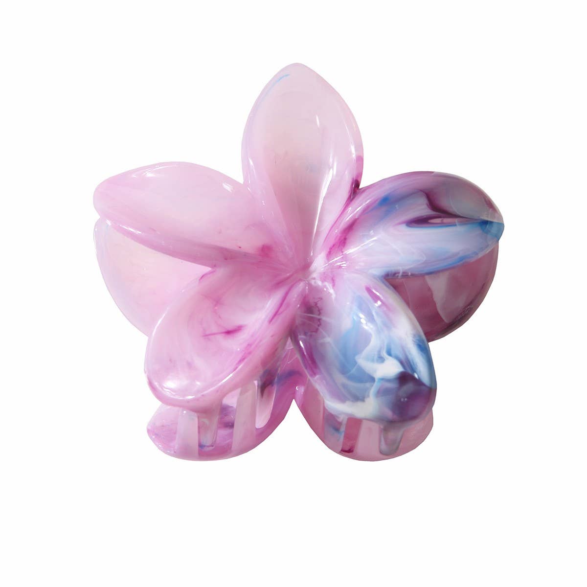 CWAHA07431_MARBLE FLOWER HAIR CLAW CLIP FOR WOMEN UPDO