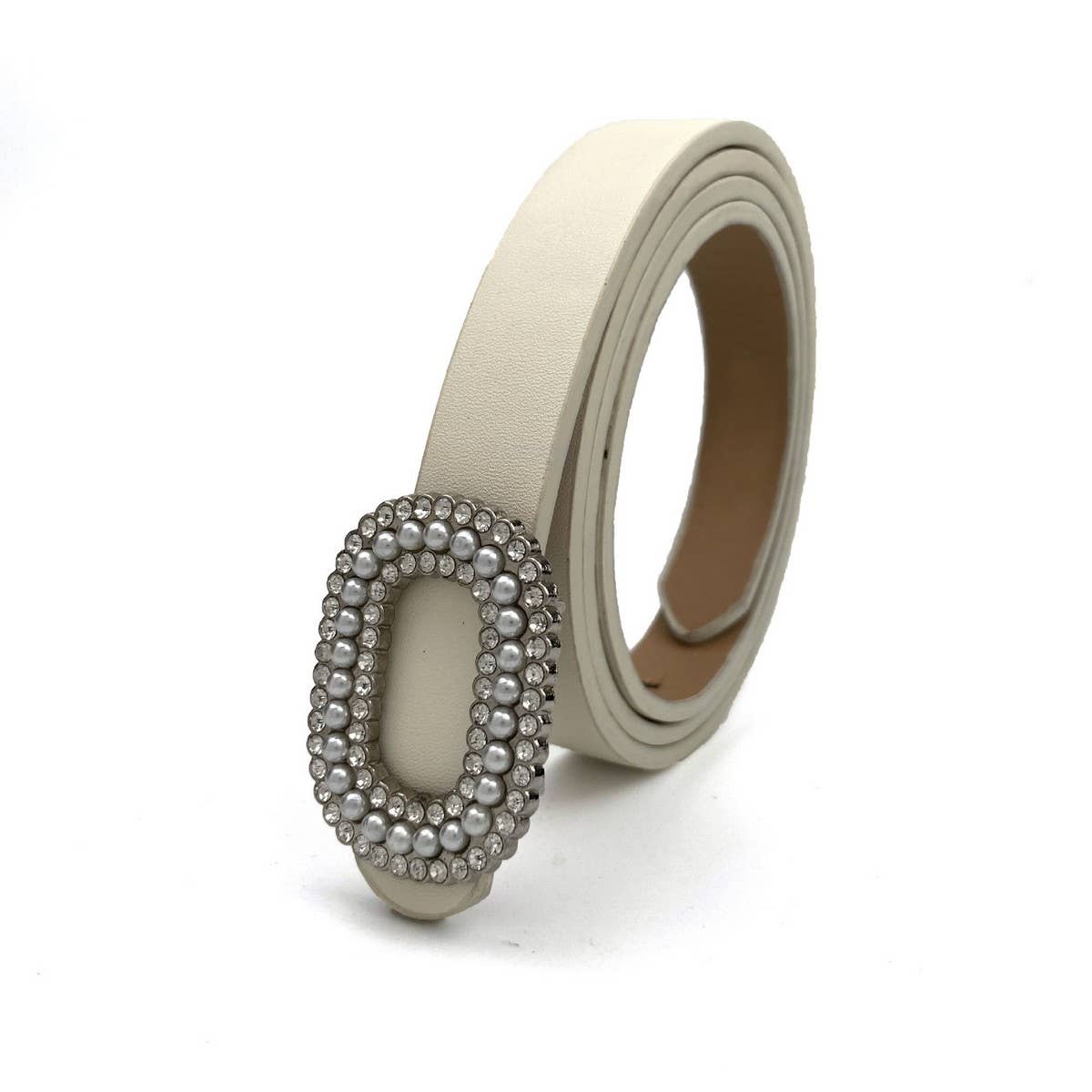MULTICOLOR RHINESTONE PEARL BELT VERSATILE BELT_CWABE0688