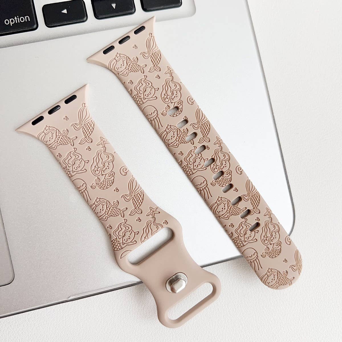 APPLE WATCH ULTRAS9S8 ENGRAVED MERMAID STRAP_CWWW0056