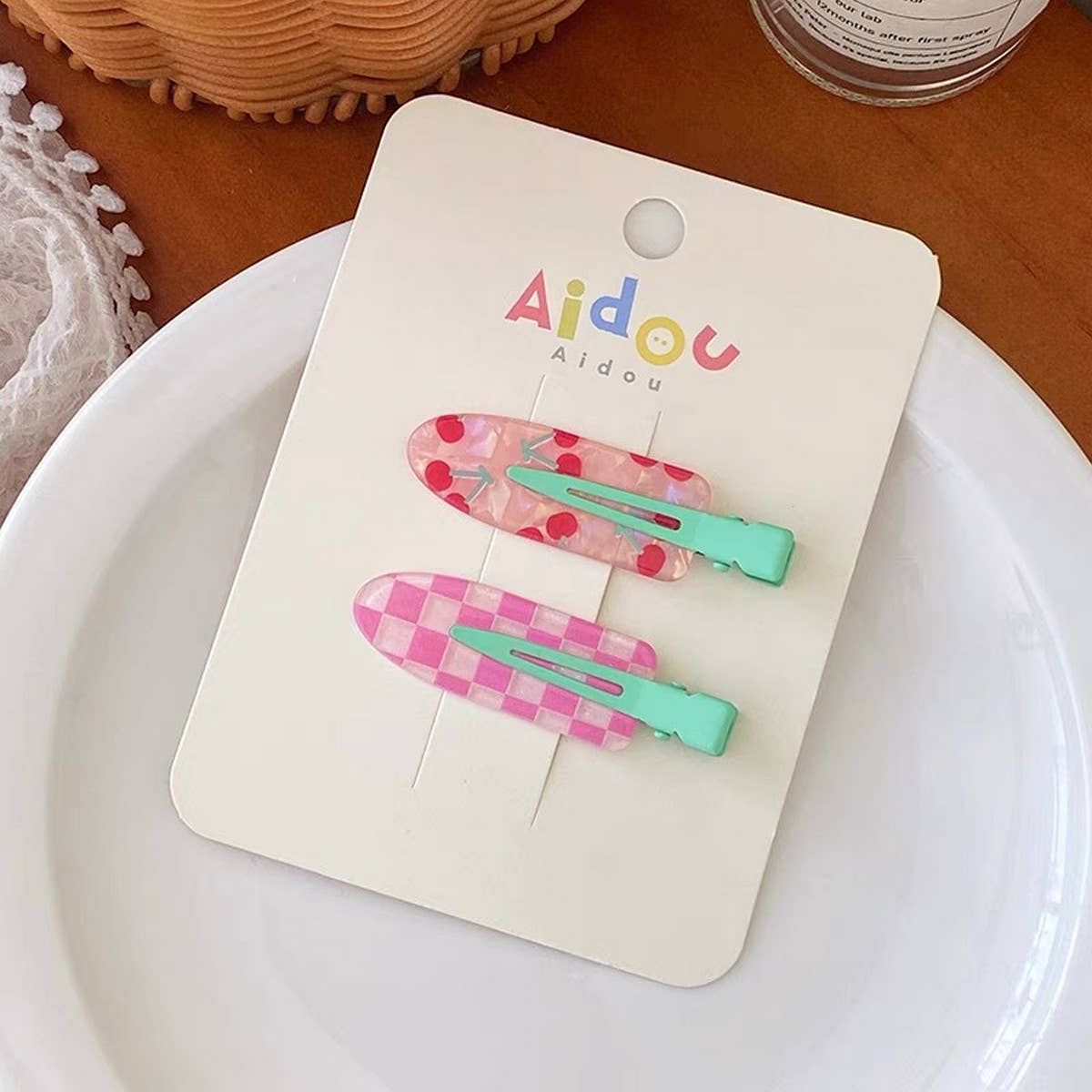 Jelly Color No-Crease Hair Clip - Cute Makeup Pin_CWAHA1373