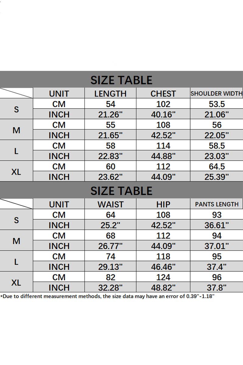 CWSS1108_SUMMER COLOR MATCHING LOOSE TWO-PIECE