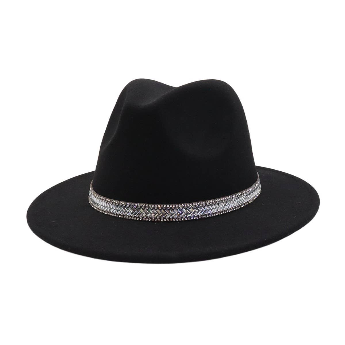 British Style Wool Fedora Hat Unisex Retro Hat_CWAH04391