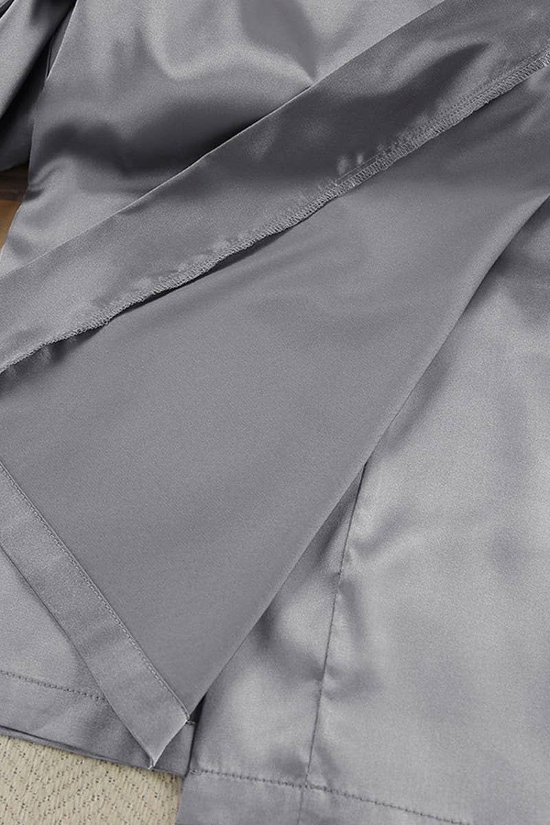 CWSPJ0268_LACE TRIM LONG SLEEVE NIGHTGOWN THREE PIECE SET