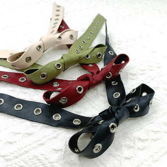 New Elegant AncoraRed Studded Large Bow Clip