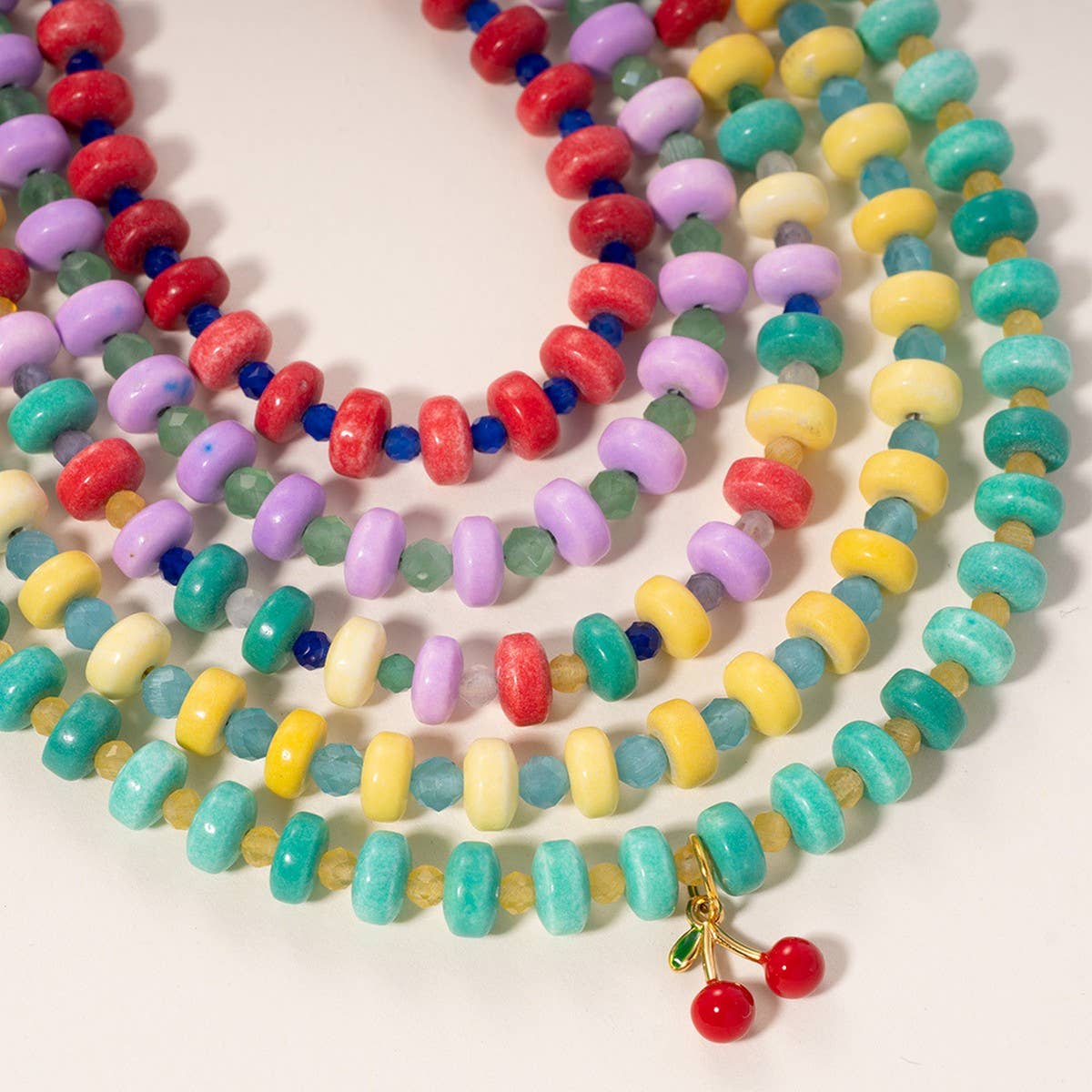 Boho Style Handmade Natural Stone Necklace_CWMM8816