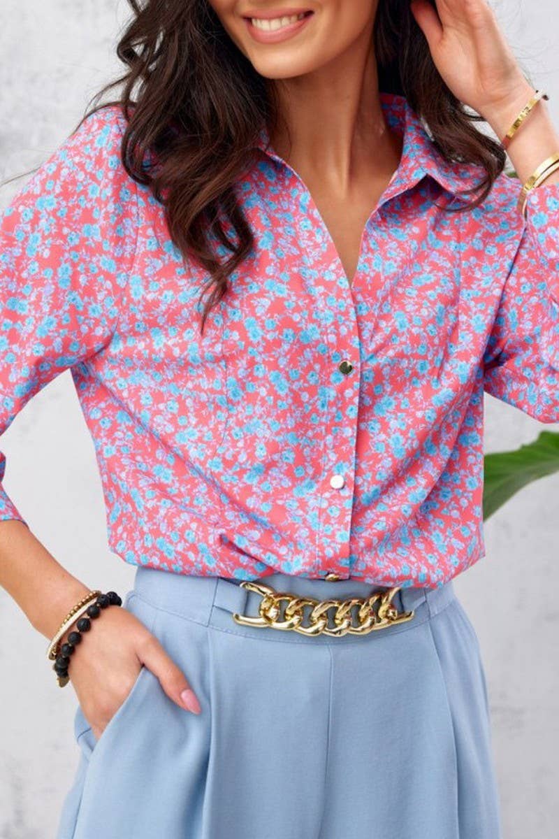 CWTSTL2782_SPRING AND AUTUMN TEMPERAMENT PRINTED CARDIGAN