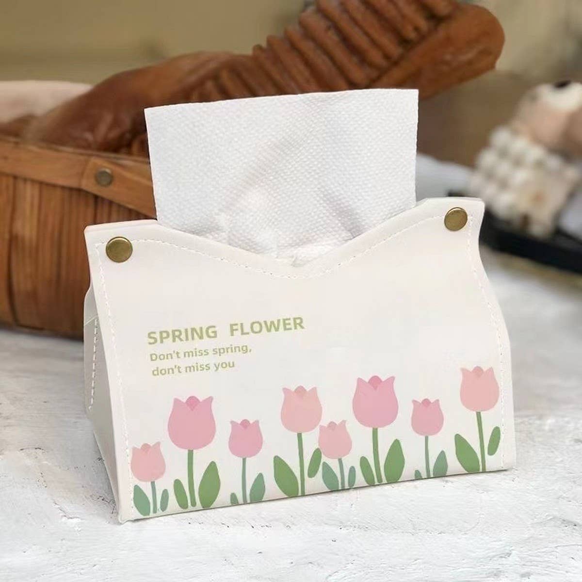 ENVIRONMENTALLY FRIENDLY EARTH SIMPLE TISSUE BOX