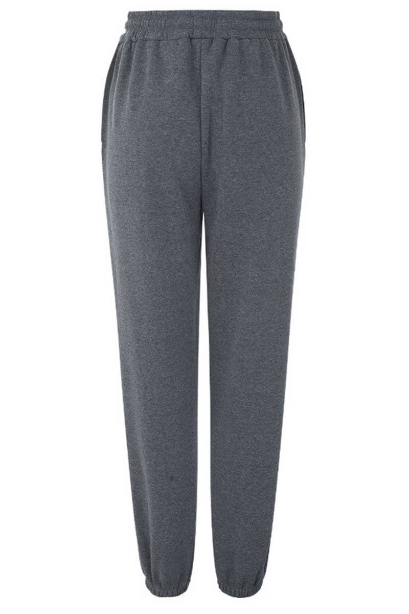 CWBLP2186_SOLID COLOR CASUAL SPORTS LOOSE SWEATPANTS